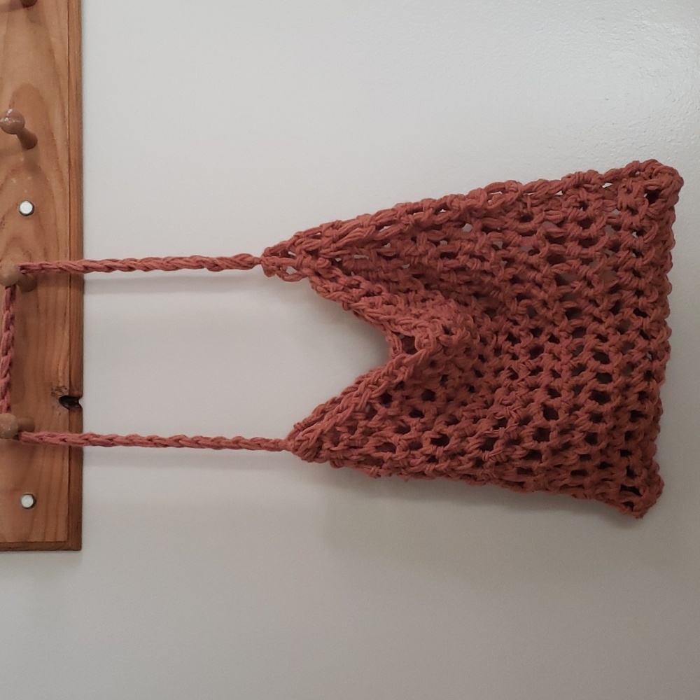 Handmade Knit Market Bag - Picture 3 of 8